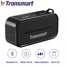 Tronsmart Element Portable Waterproof Bluetooth Speaker - T2 - Black - 1