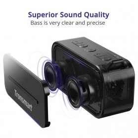 Tronsmart Element Portable Waterproof Bluetooth Speaker - T2 - Black - 2