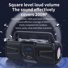 Zealot Portable Bluetooth Speaker Solar Power 20W - P2 - Black - 5