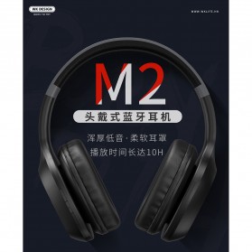 WK Wireless Bluetooth Headphone Headset - M2 - Black - 2