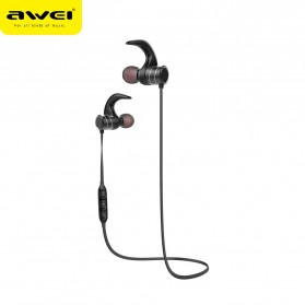 Awei Earphone Bluetooth Sport Magnetic dengan Microphone - AK1 - Gray - 2