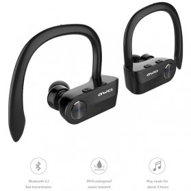 AWEI Wireless Mini Bluetooth Earphone - T2 - Black - 1
