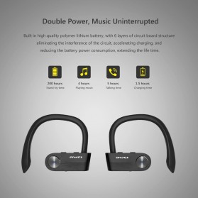 AWEI Wireless Mini Bluetooth Earphone - T2 - Black - 5