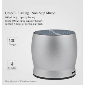 AWEI Mini Bluetooth Speaker - Y500 - Gray - 5