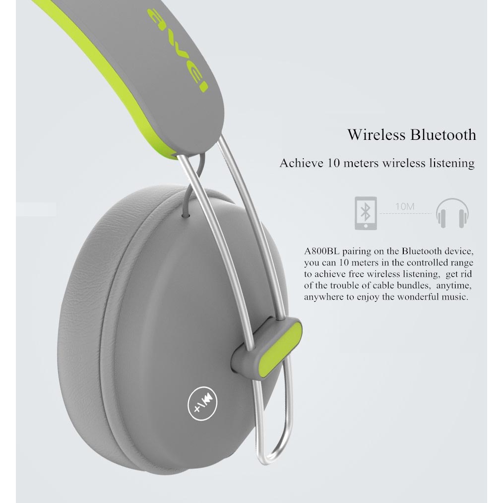 Awei Bluetooth Wireless Headset Headphone A800bl Black Jakartanotebook Com