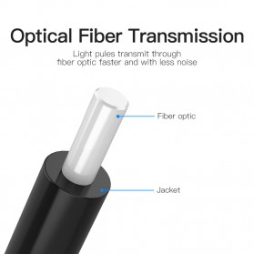 Vention Kabel Toslink SPDIF Fiber Optic Audio Male Ke Male 2 m - BAEBH - Black - 3