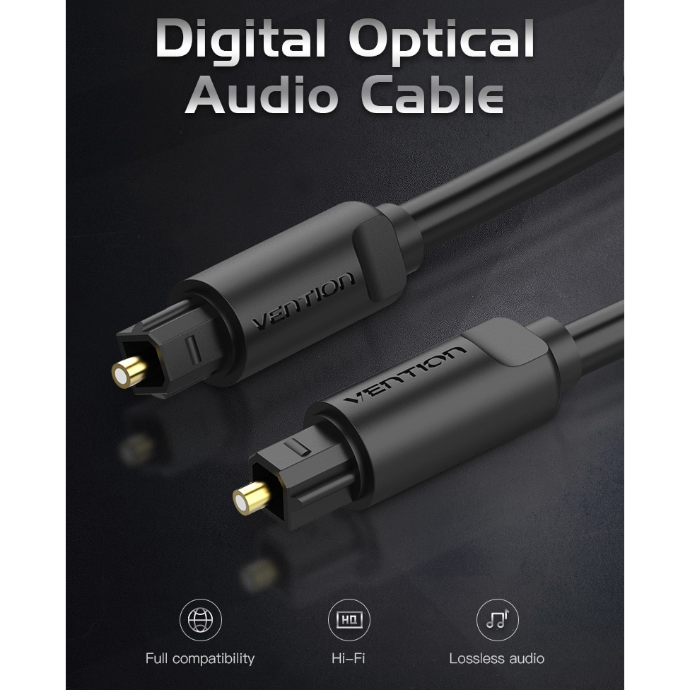 Vention Kabel Toslink SPDIF Fiber Optic 