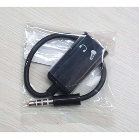 Microphone Headphone Audio Splitter 3.5mm ke 2 x 3.5mm - FA29735 - Black - 5