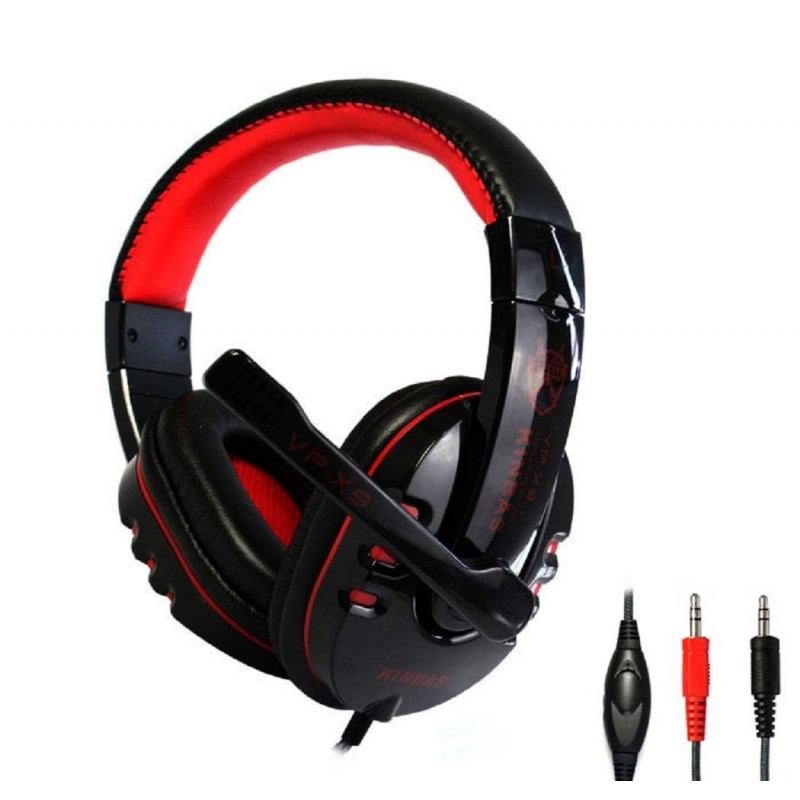 Kinbas HiFi Gaming Headset dengan Mic - VP-X9 - Black 