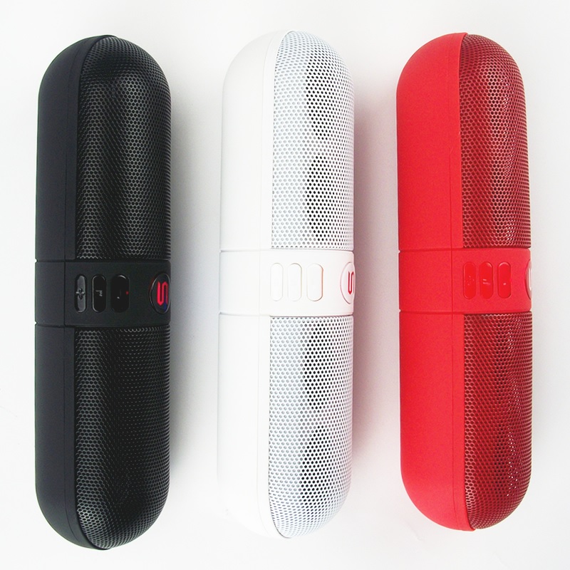 Bits Pill S Series Bluetooth Portable Speaker with NFC Red