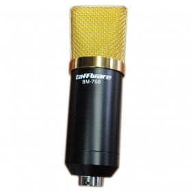 TaffSTUDIO Mikrofon Kondenser Studio dengan Shock Proof Mount - BM-700 - Black - 2