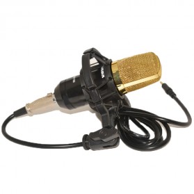 TaffSTUDIO Mikrofon Kondenser Studio dengan Shock Proof Mount - BM-700 - Black - 4