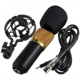 TaffSTUDIO Mikrofon Kondenser Studio dengan Shock Proof Mount - BM-700 - Black - 5