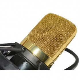 TaffSTUDIO Mikrofon Kondenser Studio dengan Shock Proof Mount - BM-700 - Black - 6