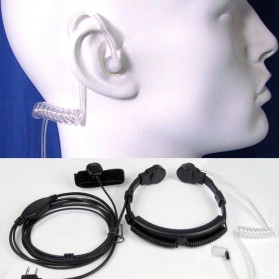 Mikrofon Tenggorokan Extendable untuk Walkie Talkie - Black - 6