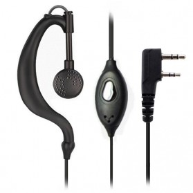 Headset Earphone untuk Walkie Talkie - K0459 - Black - 2