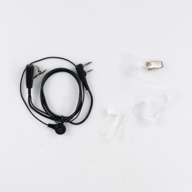 TaffSTUDIO Headset Earphone FBI Style untuk Walkie Talkie - C9003A - Black - 5