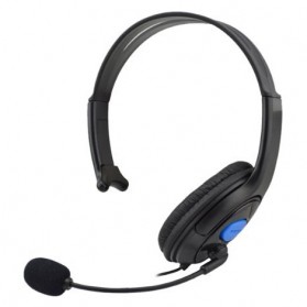 HuntGold Gaming Headset Dengan Vol Control Untuk Playstation 4 - Black - 1