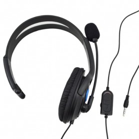 HuntGold Gaming Headset Dengan Vol Control Untuk Playstation 4 - Black - 2