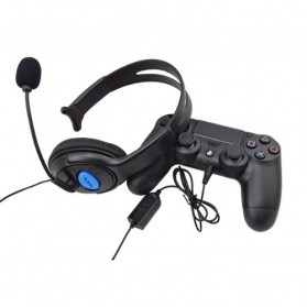 HuntGold Gaming Headset Dengan Vol Control Untuk Playstation 4 - Black - 3