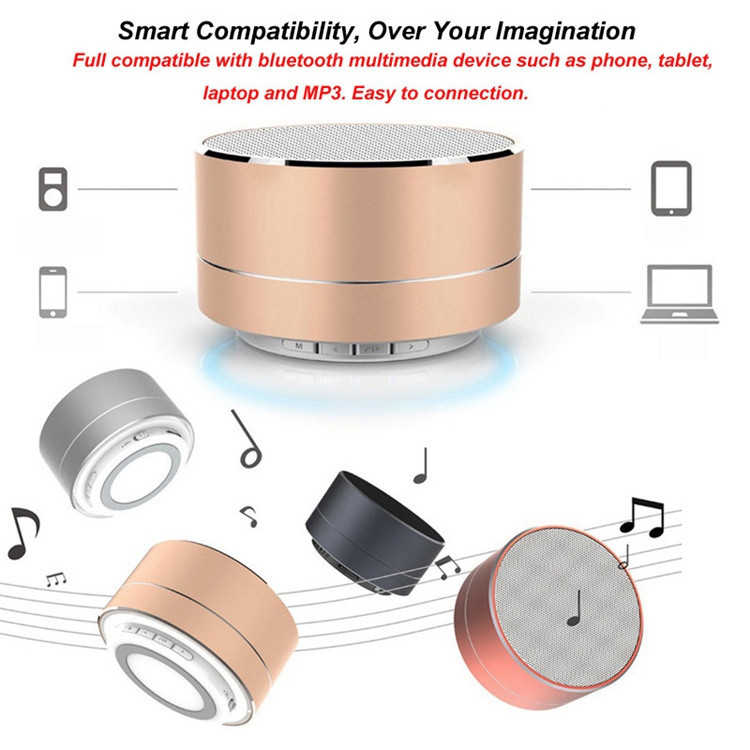 Mini Portable Bluetooth Speaker Super Bass - A10 - Black - JakartaNotebook.com