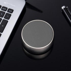 Metal Mini Portable Bluetooth Speaker Super Bass - BS-10 - Black - 5