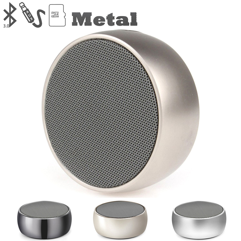 Metal Mini Portable Bluetooth Speaker Super Bass BS10 Black