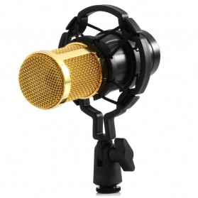 TaffSTUDIO Mikrofon Kondenser Studio dengan Shockproof Mount - BM-800 - Black - 4