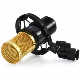 TaffSTUDIO Mikrofon Kondenser Studio dengan Shockproof Mount - BM-800 - Black - 9