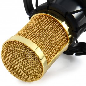 TaffSTUDIO Mikrofon Kondenser Studio dengan Shockproof Mount - BM-800 - Black - 10