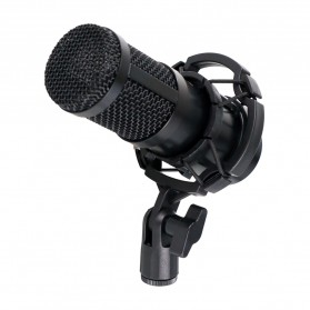 TaffSTUDIO Mikrofon Kondenser Studio dengan Shockproof Mount - BM-800 - Black/Black