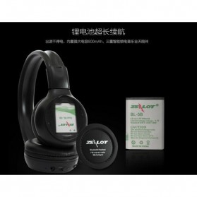 Zealot B570 Wireless Bluetooth Headphone Dengan FM TF - Black - 5