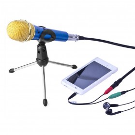 KEXU Mini Stand Mikrofon Universal - BC-08 - Black