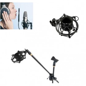 TaffSTUDIO Holder Mikrofon Shockproof - SH-100 - Black - 2