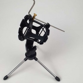 Zeepin Mini Tripod Stand Mikrofon Universal dengan Pop Filter - PS-05 - Black - 3