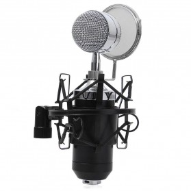 TaffSTUDIO Mikrofon Kondenser dengan Shock Proof Mount - BM-8000 - Black