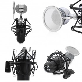 TaffSTUDIO Mikrofon Kondenser dengan Shock Proof Mount - BM-8000 - Black - 2