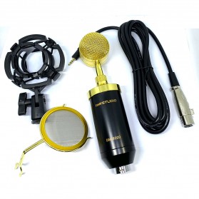 TaffSTUDIO Mikrofon Kondenser dengan Shock Proof Mount - BM-8000 - Golden - 2