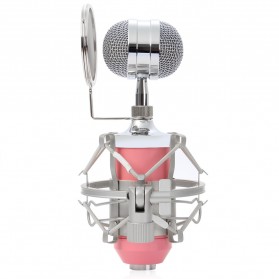 TaffSTUDIO Mikrofon Kondenser dengan Shock Proof Mount - BM-8000 - Golden - 8
