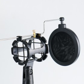 TaffSTUDIO Condenser Microphone Stand Holder 360 Lazypod Clamp Professional Set - NB-35 - Black - 4