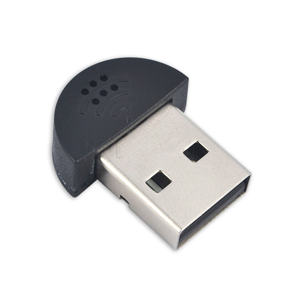 Super Mini Microphone USB 2.0 - Black - JakartaNotebook.com