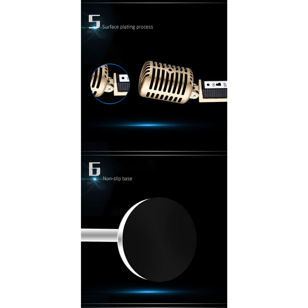 ... Professional Condenser Microphones Jazz Vintage - Silver - 7 ...