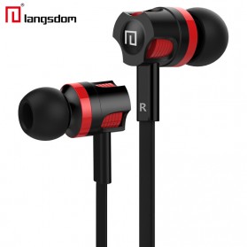 Langsdom Dynamic Super Bass Earphone dengan Mic - JM26 - Black/Red - 1