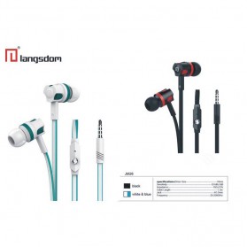 Langsdom Dynamic Super Bass Earphone dengan Mic - JM26 - Black/Red - 9