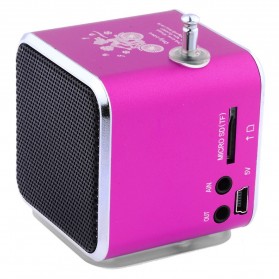 NBY Speaker Mini Portabel Bluetooth FM Radio TF Card - TD-V26 - Black - 3