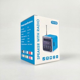 NBY Speaker Mini Portabel Bluetooth FM Radio TF Card - TD-V26 - Black - 6