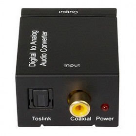 Konverter DAC Coaxial & Toslink ke RCA - TC51800 - Black - 2