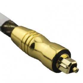 Kabel Toslink Audio Fiber Optic Male Ke Male 3 Meter - Golden - 5