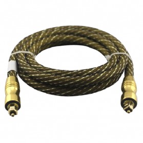 Kabel Toslink Audio Fiber Optic Male Ke Male 3 Meter - Golden - 2
