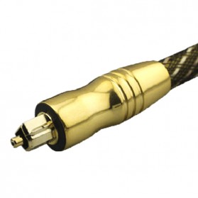 Kabel Toslink Audio Fiber Optic Male Ke Male 3 Meter - Golden - 3